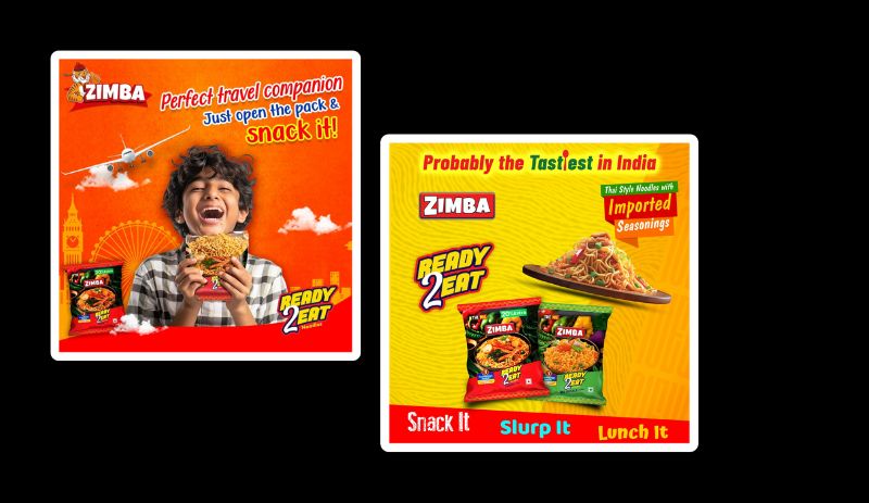Posters of Zimba's Ready to Eat Noodles